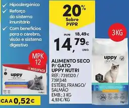 Continente Alimento seco p/gato uppy nutri promoção