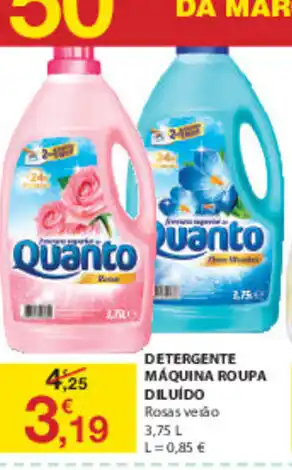 Detergente Máquina Roupa Diluído 3,75L