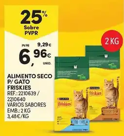 Continente Alimento seco p/gato friskies promoção