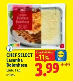 Lidl CHEF SELECT Lasanha Bolonhesa promoção