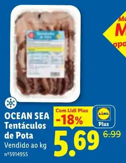 Lidl OCEAN SEA Tentáculos de Pota promoção