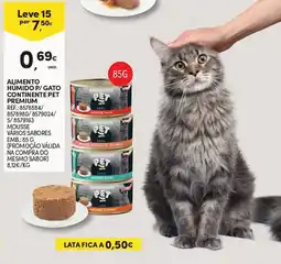 Continente Alimento humido p/ gato continente pet premium promoção