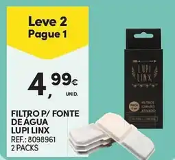 Continente Filtro p/ fonte de água lupi linx promoção