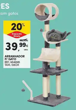 Continente Arranhador p/gato promoção