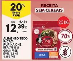 Continente Alimento seco p/cão purina one promoção