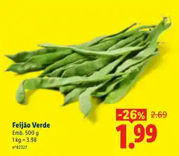 Lidl Feijão Verde promoção