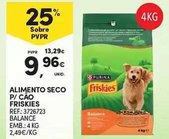 Continente Alimento seco p/ cao friskies promoção