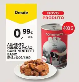 Continente Alimento humido p/cão continente pet basic promoção