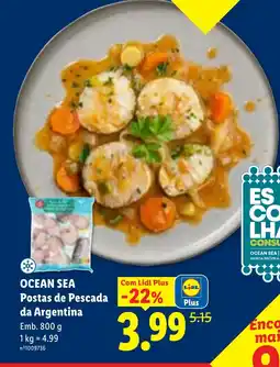 Lidl OCEAN SEA Postas de Pescada da Argentina promoção