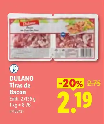 DULANO Tiras de Bacon