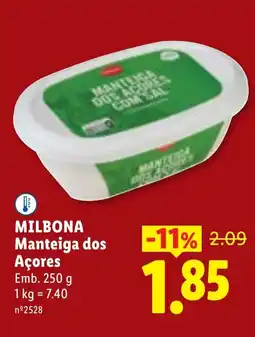 Lidl MILBONA Manteiga dos Açores promoção