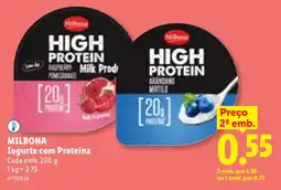 Lidl MILBONA Iogurte com Proteína promoção