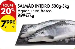 Pingo Doce Salmão inteiro 500g-3kg promoção
