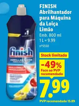 Lidl FINISH Abrilhantador para Máquina da Loiça Limão promoção