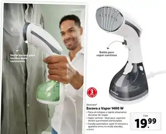 Lidl Silvercrest Escova a Vapor 1400W promoção