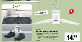 Lidl Silvercrest Secador de Calçado/Roupa promoção