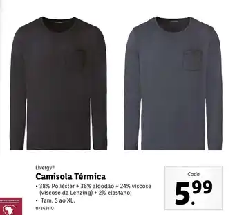 Lidl Livergy Camisola Térmica S ao XL promoção
