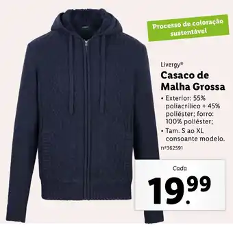 Lidl Livergy Casaco de Malha Grossa S ao XL promoção