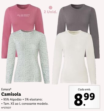 Lidl Esmara Camisola XS ao L promoção