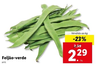 Lidl Feijão-verde promoção