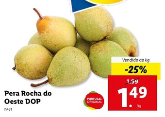 Lidl Pera Rocha do Oeste DOP promoção