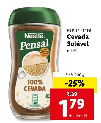 Lidl Nestlé Pensal Cevada Solúvel 200g promoção