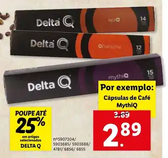 Lidl Delta Q Cápsulas de Café MythiQ promoção