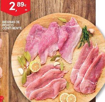 Continente Bifanas de Porco Continente promoção