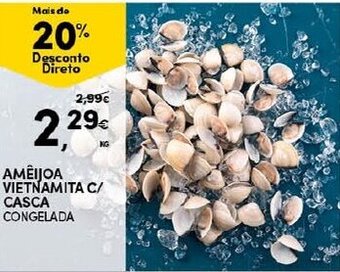 Continente Amêijoa Vietnamita C/ Casca Congelada promoção