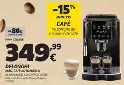 Radio Popular Delonghi máq. café automática promoção