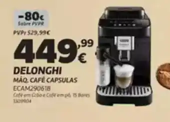 Delonghi máq. café capsulas
