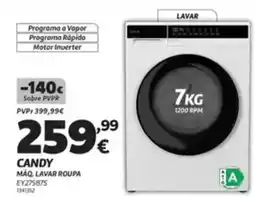 Radio Popular Candy maq. lavar roupa promoção