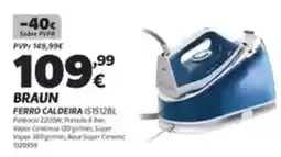 Radio Popular Braun ferro caldeira promoção