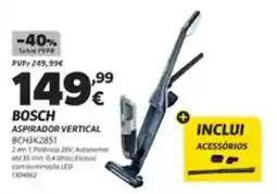 Radio Popular Bosch aspirador vertical promoção