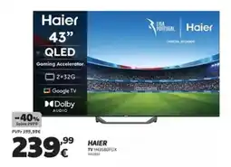 Radio Popular Haier TV H43S80FUX 1342883 promoção