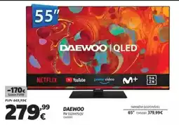 Radio Popular Daewoo QLED 55" promoção