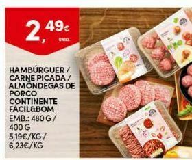 Continente Bom dia Hambúrguer promoção