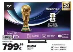 Radio Popular Hisense tv 75u7q 1339032 promoção