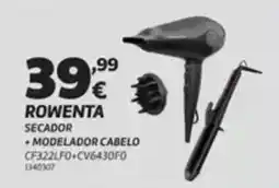Radio Popular Rowenta secador +modelador cabelo cf322lfo+cv6430f0 promoção