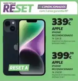Radio Popular Apple iphone recondicionado promoção