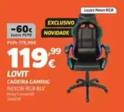 Radio Popular Lovit cadeira gaming promoção