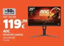Radio Popular Aoc monitor gaming 2563zm/bk promoção
