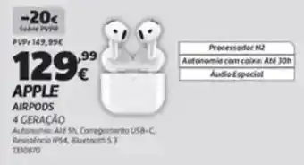 Radio Popular Apple airpods 4 geração promoção