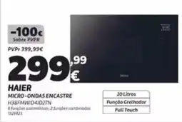 Radio Popular Haier micro-ondas encastre promoção