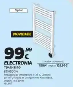 Radio Popular Electronia toalheiro ETW500W promoção