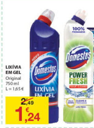 E.Leclerc Lixívia em Gel 750ml promoção