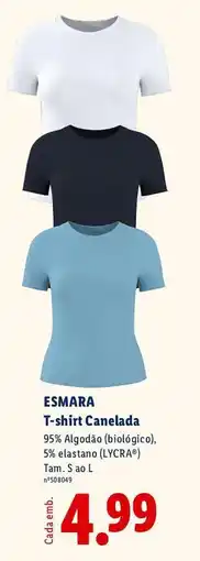 Lidl ESMARA T-shirt Canelada promoção