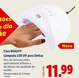 Lidl Cien BEAUTY Lâmpada LED UV para Unhas promoção