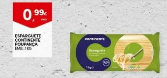 Continente Bom dia Esparguete continente promoção