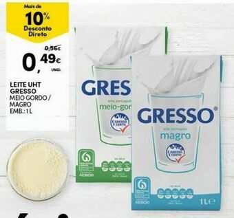 Continente Bom dia Leite gresso promoção